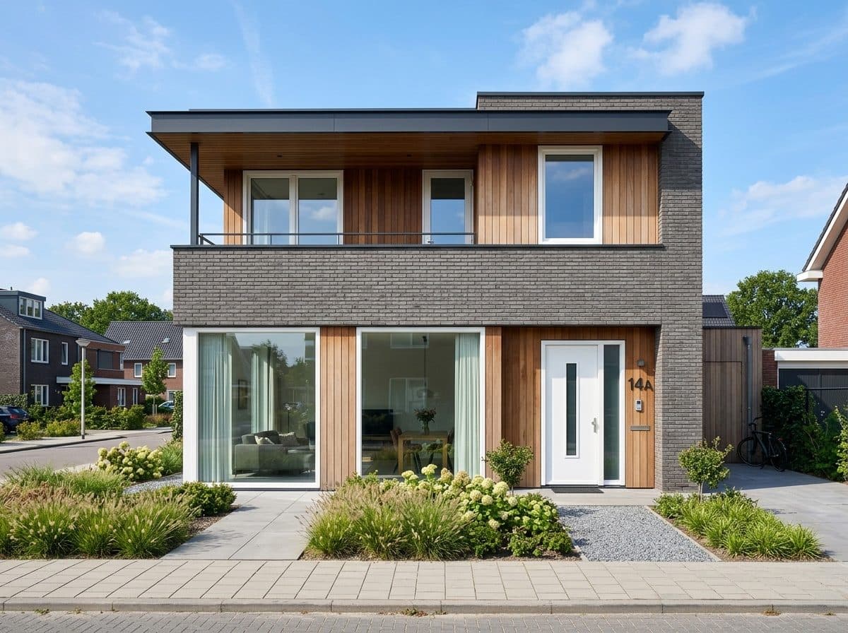 Moderne woning met kunststof kozijnen van Verana Kozijnen